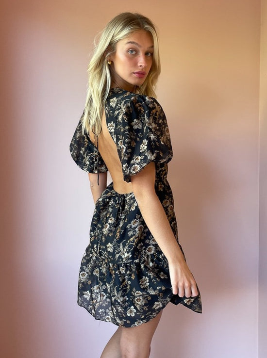 SIR - Amerie Open Back Silk Mini Dress