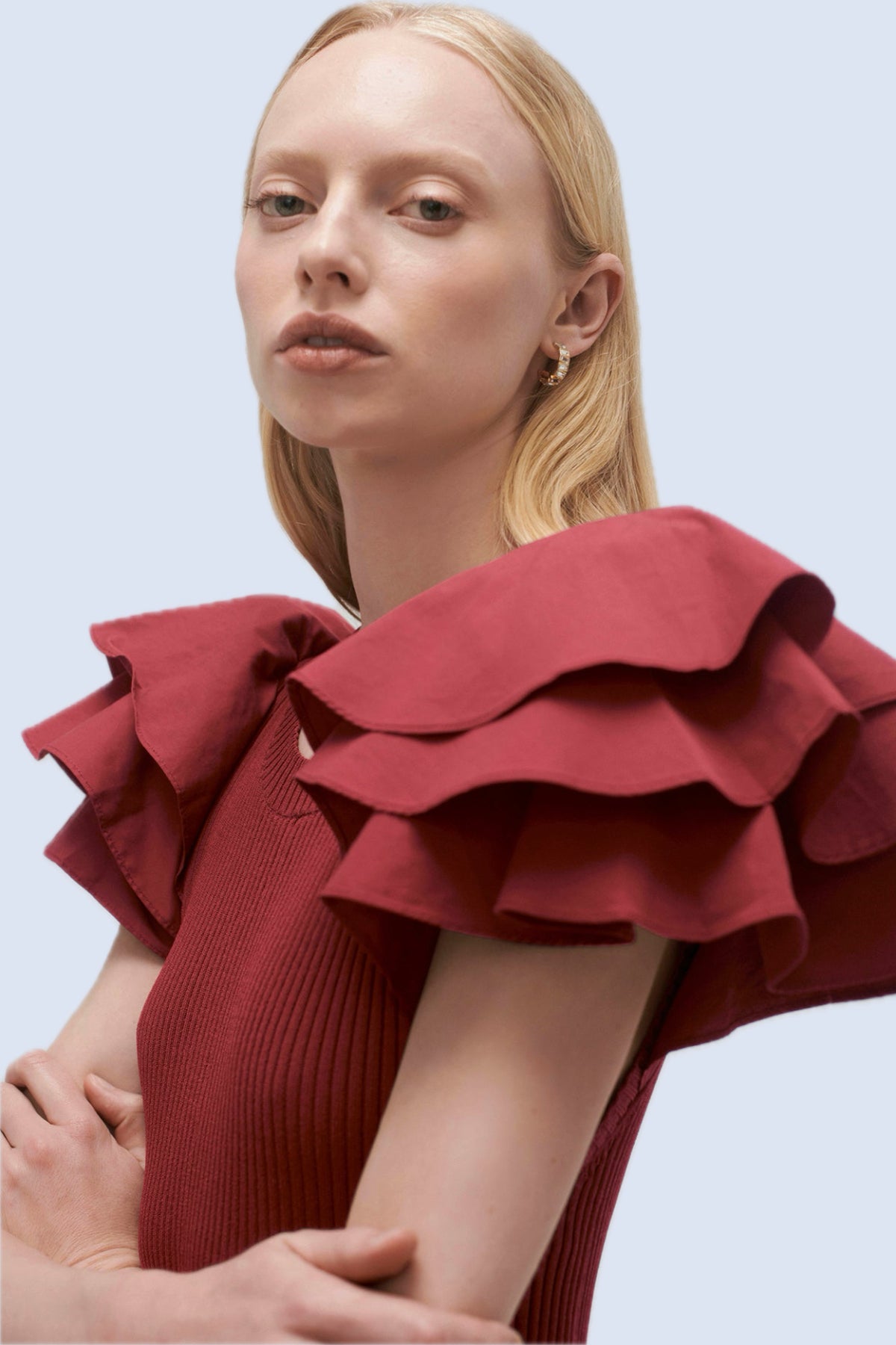 AJE - Questa Puff Midi Dress