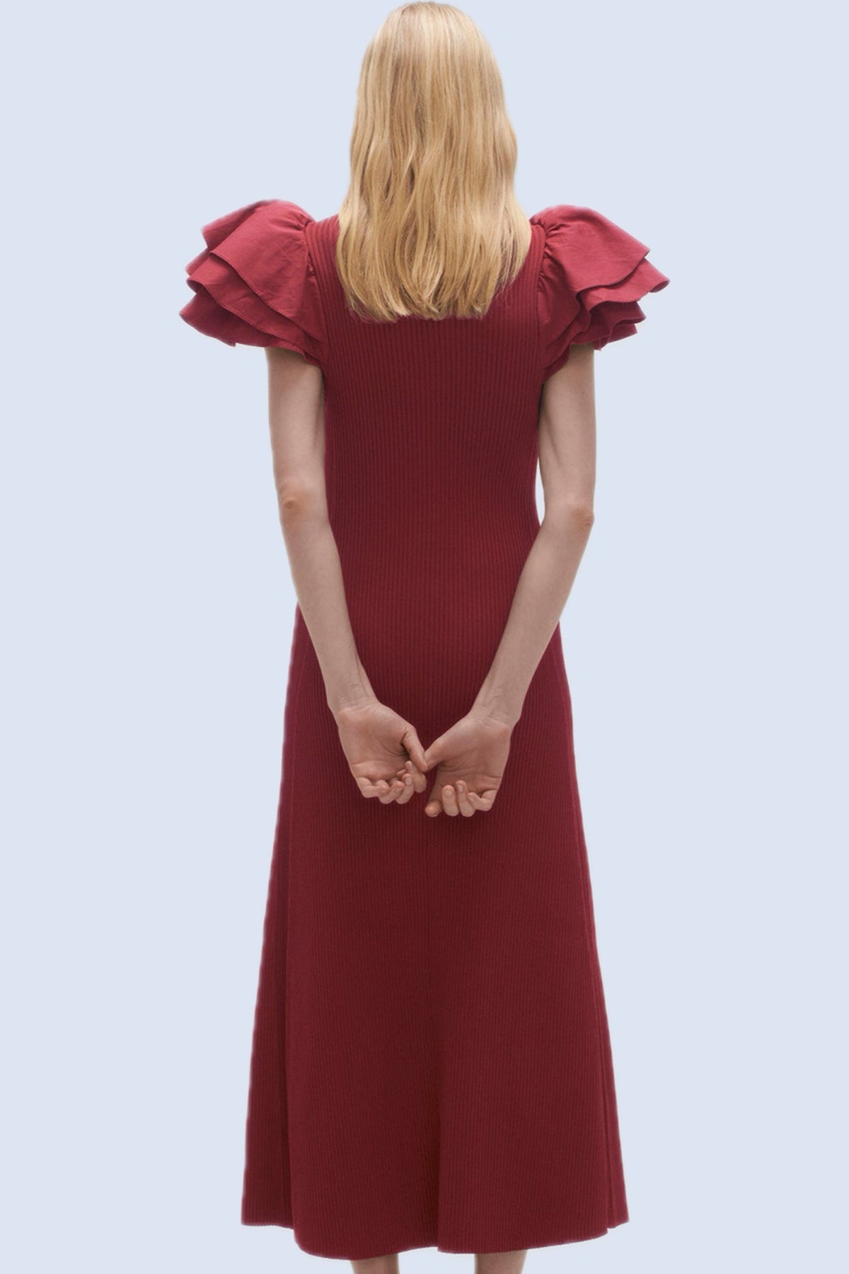 AJE - Questa Puff Midi Dress