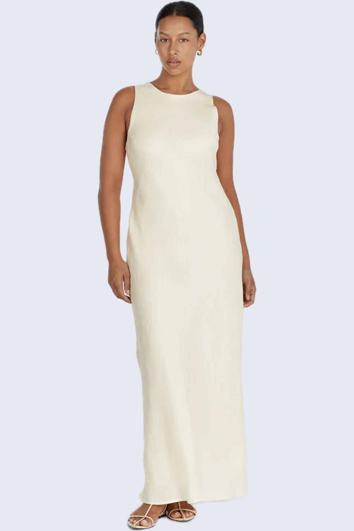 DISSH - Mercury Buttermilk Linen Midi Dress