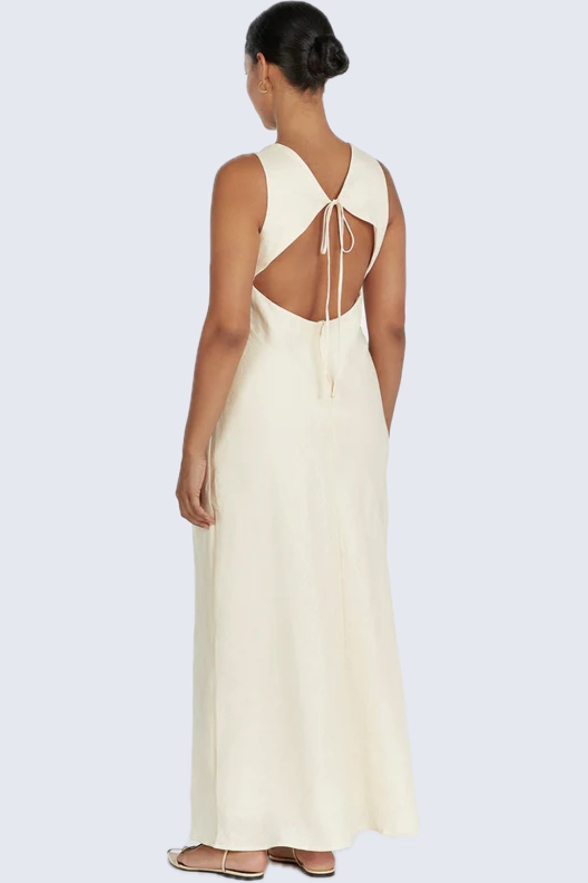 DISSH - Mercury Buttermilk Linen Midi Dress